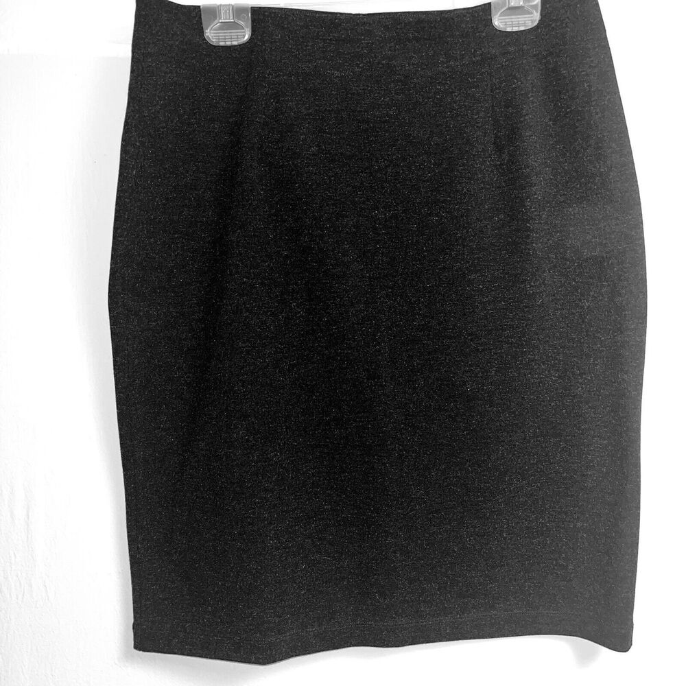 EILEEN‎ FISHER Skirt Women’s  L Black Pull On Viscose Midi Modest Stretch Career